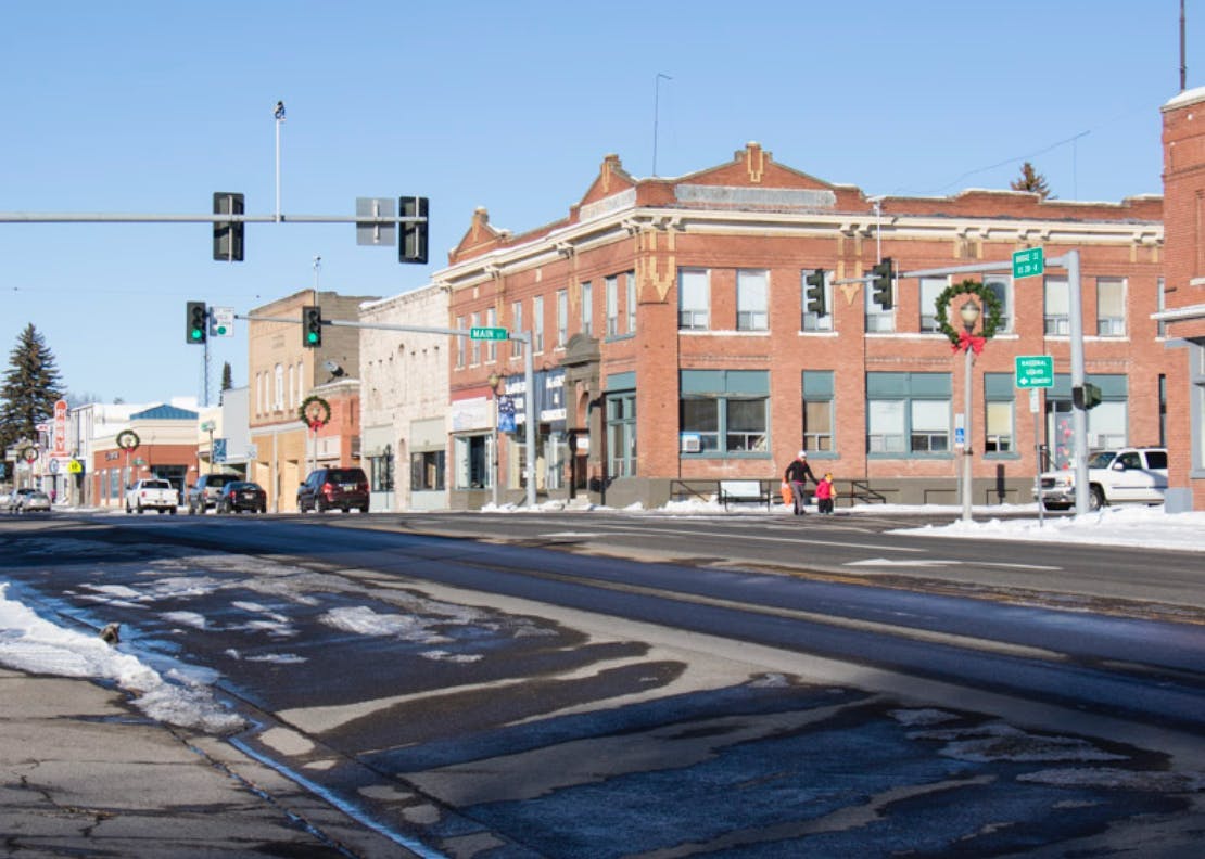 Downtown St. Anthony in Yellowstone Teton Territory.