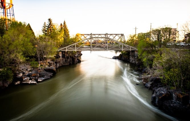 Bridge on the Snake River in Idaho Falls