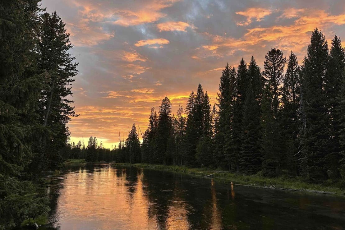 A section of the Henry's Fork of the Snake River in Island Park in Eastern Idaho.