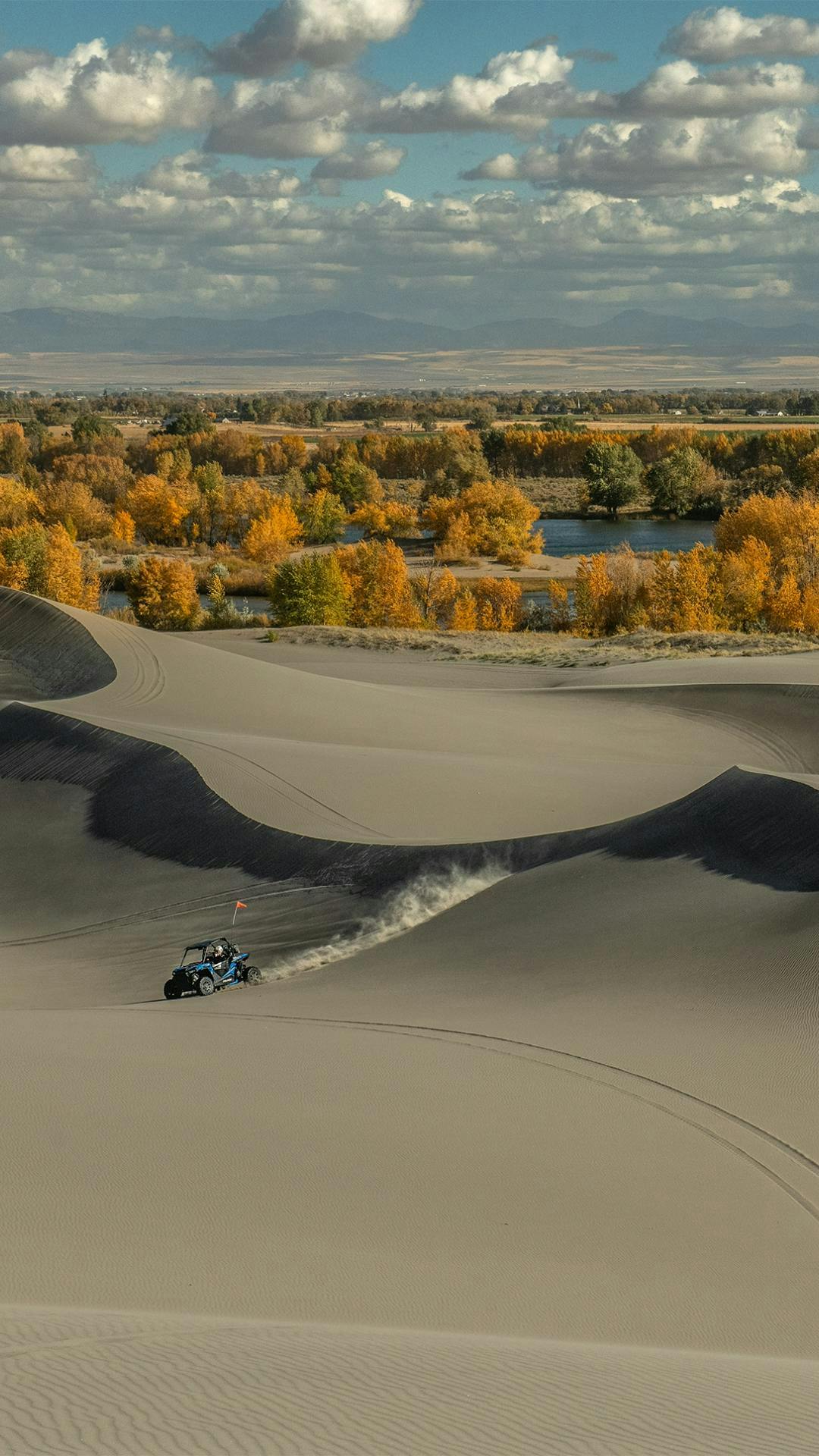 The sand dunes of St. Anthony Idaho in Eastern Idaho, a part of Yellowstone Teton Territory.