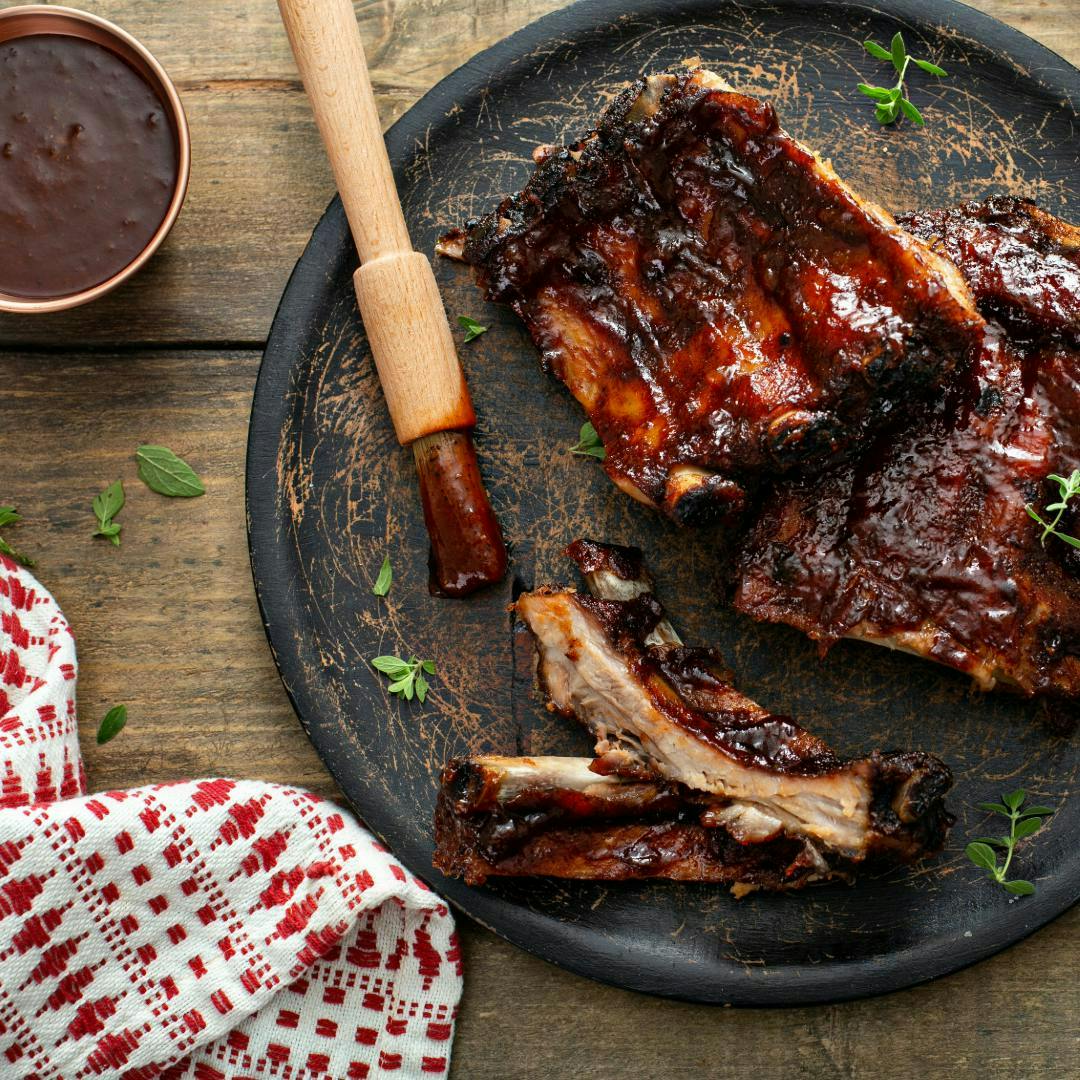 A plate of ribs from The Hickory, a Rexburg Restaurant in Yellowstone Teton Territory.