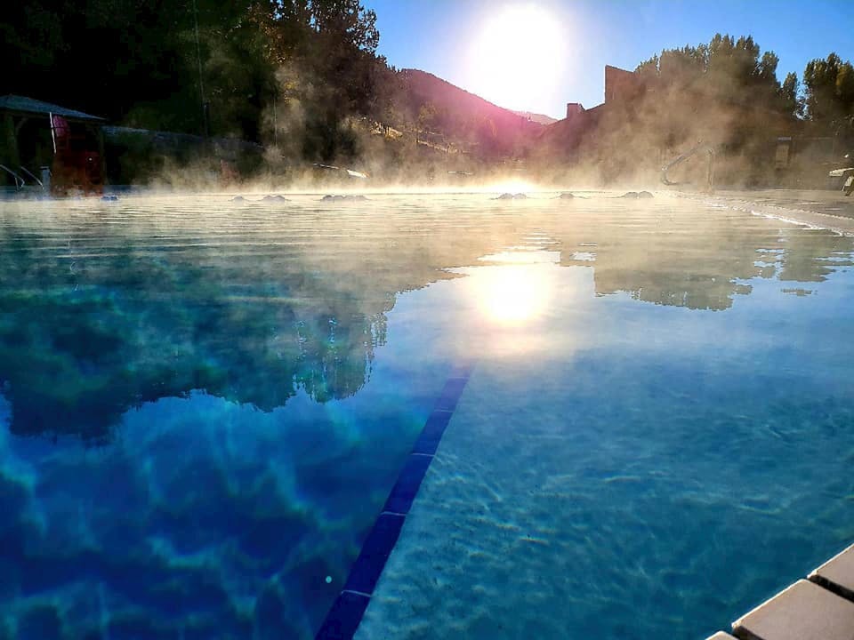 Heise Hot Springs pool in Ririe, Idaho.